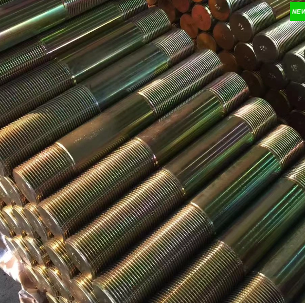 Double End Stud Sandblasted Zinc Plated