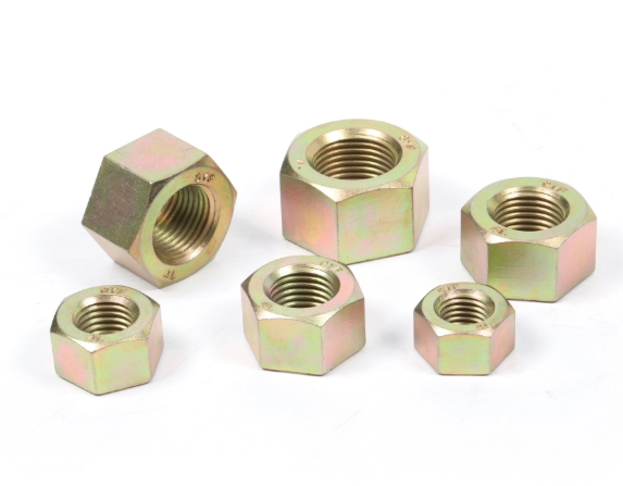 Hex Nut Yellow Zinc Plated